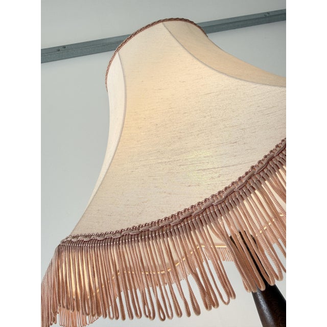 Vintage Art Deco Barley Twist Turned Oak Floor Lamp, 1930s For Sale - Image 14 of 17