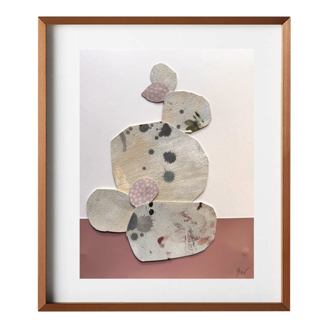 "Love Without Words 5" Original Mixed-Media Collage on Paper by Zac Woodiel For Sale