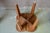 Clover-Shaped Stool in Oak by Marcel Gascoin, 1950s For Sale - Image 9 of 10