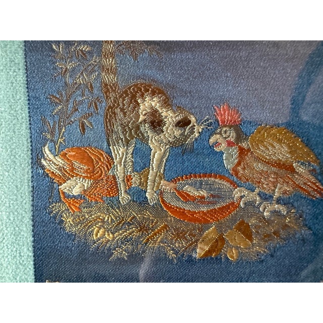 Vintage Silk Woven/Embroidered Framed Art - Stevengraph? For Sale - Image 4 of 9