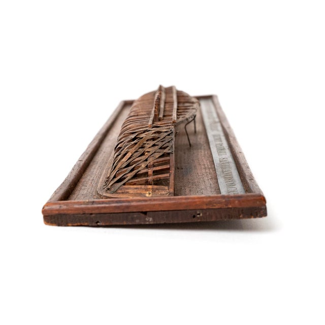 1861 Documented Patent Ship Model – San Francisco Steamship Framing Representation For Sale - Image 10 of 13