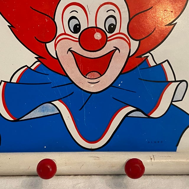 1960s Bozo the Clown Child’s Coat Rack 1960s Copyright Larry Harmon Picture Corp. For Sale - Image 5 of 17
