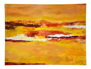 Dottie Katz Yellow Abstract Painting