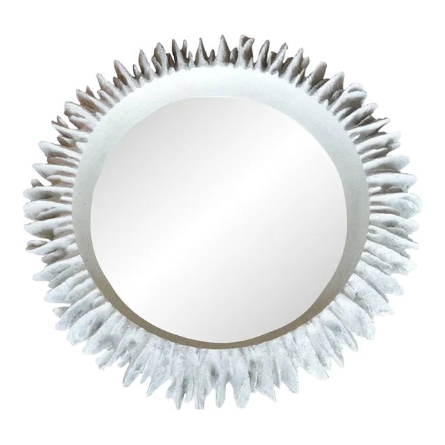 Vintage 1980s Round Mirror For Sale