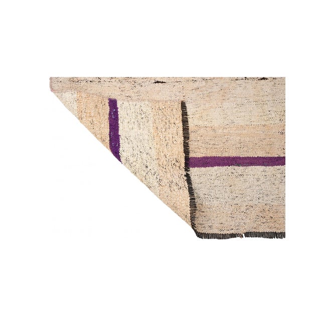 1960s Unique Vintage Decorative Kilim Rug - 3`7″ X 4`11″ For Sale - Image 5 of 6