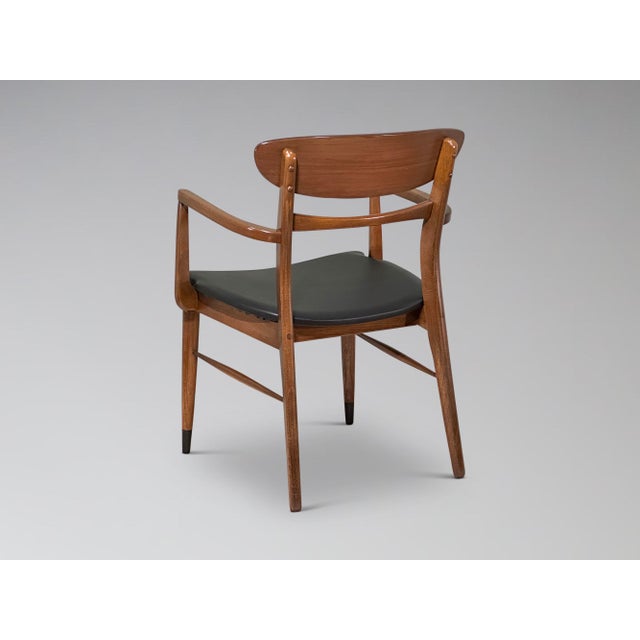 Wood Restored Lane Acclaim Walnut Dining Chairs Set of 7 For Sale - Image 7 of 17