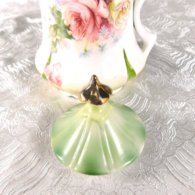 Late 18th Century Unmarked Floral Chocolate Pot With Dimensional Flower Details For Sale - Image 10 of 13