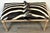 Neoclassical Maison Jansen Neoclassical Zebra Hide Bench, Estate of John Loring, France 1970s For Sale - Image 3 of 11