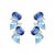 Metal Nina Zhou Nosa Sapphire, Aquamarine and Diamond Pearl Drop Earrings in 18k Yellow Gold- 2 pieces For Sale - Image 7 of 10