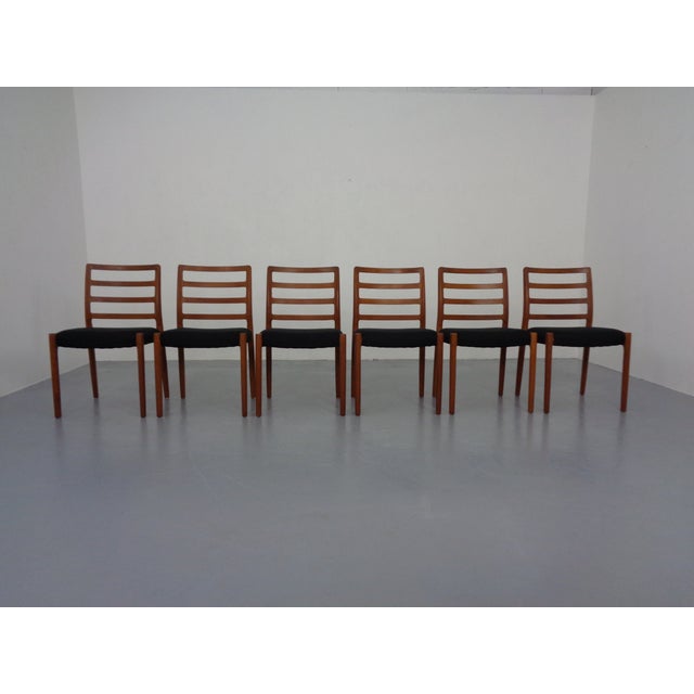 Model 85 Teak Dining Chairs by Niels Otto Møller for J. L. Møllers, 1960s, Set of 6 For Sale - Image 15 of 15