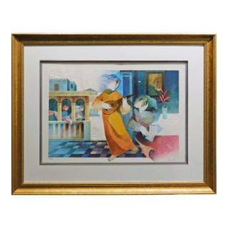 Sunol Alvar"Suite Lyrique"Hand Signed Custom Embossing Framed Make an Offer 1993 For Sale