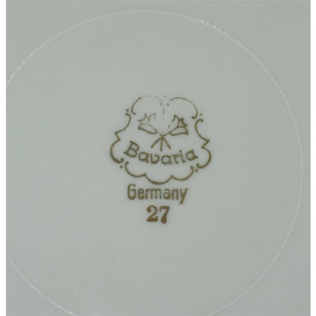 This product is a vintage German Bavaria fruit plaque transfer ware still life antique plates featuring a round shape and...