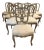 Antique Italian Louis XV Painted & Parcel-Gilt Dining Chairs, Set of 10 For Sale