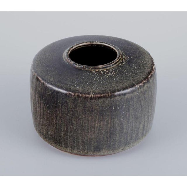 Ceramic Stoneware Jar by Nils Thorsson for Royal Copenhagen For Sale - Image 7 of 7