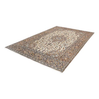 Hand-Knotted Wool Kashan Rug For Sale