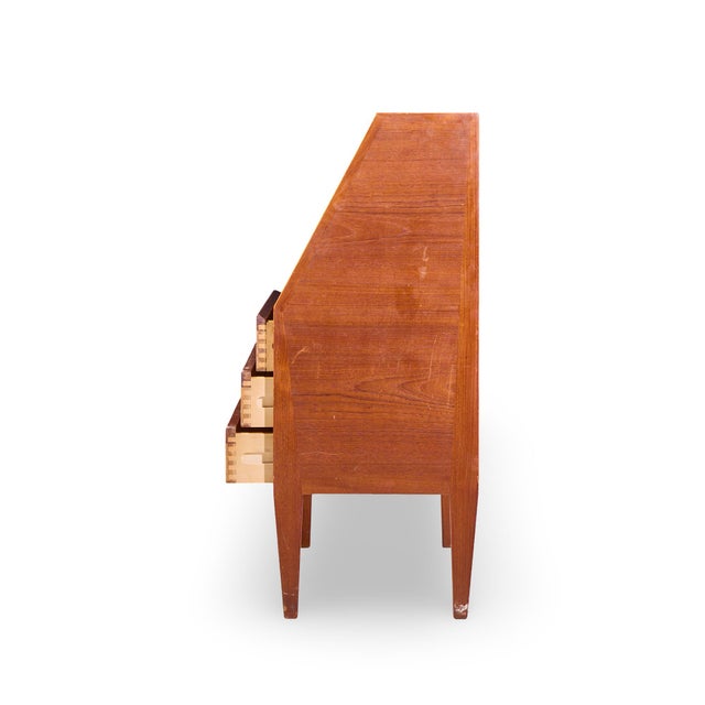 Mid 20th Century Kai Kristiansen for Tørring Møbelfabrik Mid Century Danish Teak Secretary Desk For Sale - Image 5 of 9