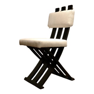 Mid 20th Century Harvey Probber Ebonized Mahogany X-Chair For Sale
