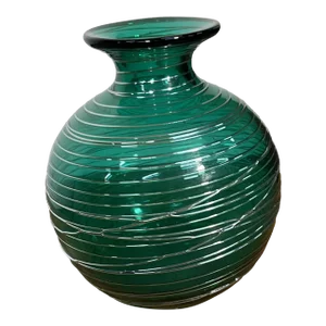 1980s Italian Green Vase