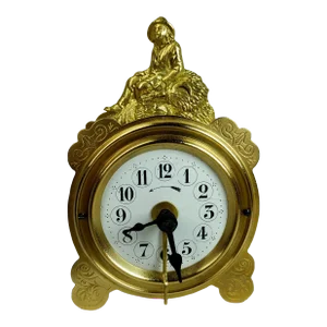 Antique French a.v. Alarm Clock Albert Villon at Saint Nicolas D'Alièremont 1880
