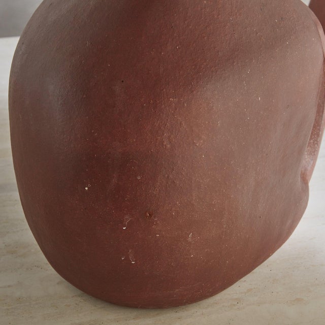Ceramic Abstract Organic Form Terracotta Clay Sculpture - Small For Sale - Image 7 of 11