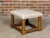 English Oak 1900s Stool with Incised Accents and Custom Upholstery For Sale - Image 4 of 11