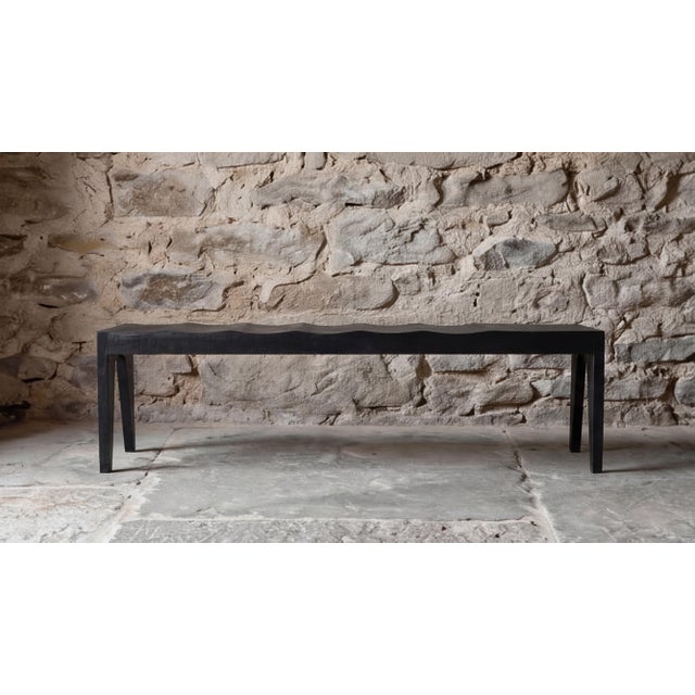 Wood Waves Three-Seater Bench by Marc Geneix For Sale - Image 7 of 8