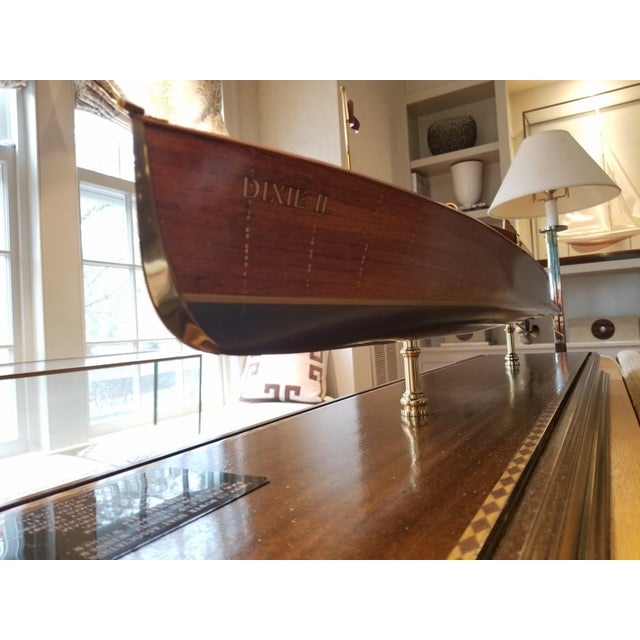 Lannan’s Scale Ship Model of the 1908 Gold Cup Trophy Winner “Dixie Ii” For Sale - Image 11 of 18
