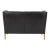Børge Mogensen 2-Seater Sofa in Black Leather with Oak Legs by Børge Mogensen for Fredericia For Sale - Image 4 of 5