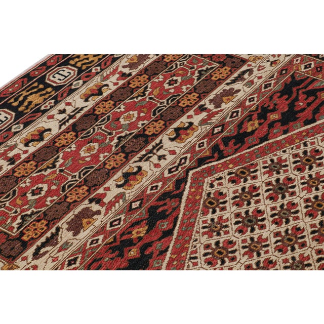 Rug & Kilim’s Afghan Style Rug With Colorful Geometric Patterns and Medallion For Sale In New York - Image 6 of 7
