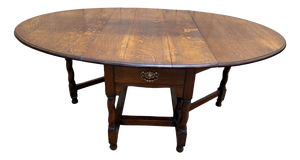Antique Dining Table in Oak, 1890s