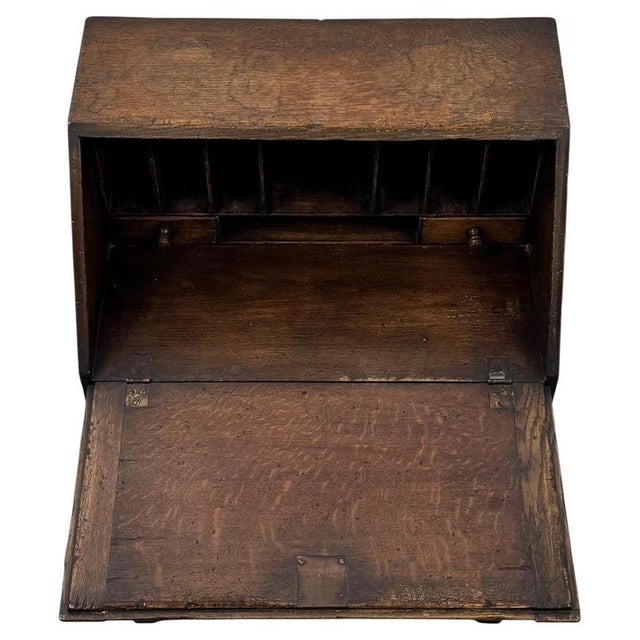 2000 - 2009 Vintage Writing Bureau in Oak For Sale - Image 5 of 14