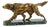 English Spelter Setter Sculpture on Green Marble Base, 1930s For Sale