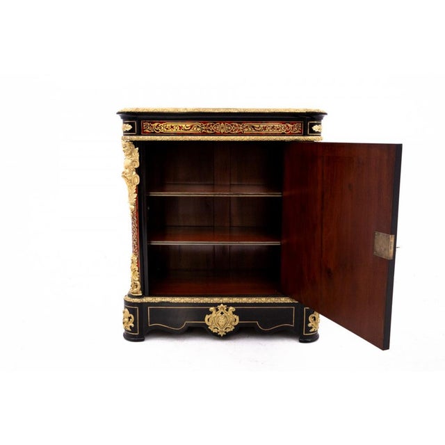 Antique Mid-19th Century Boulle Chest of Drawers, France For Sale - Image 14 of 17