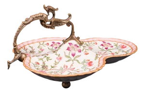 Vintage Decorative Oriental Ceramic Olive Dish