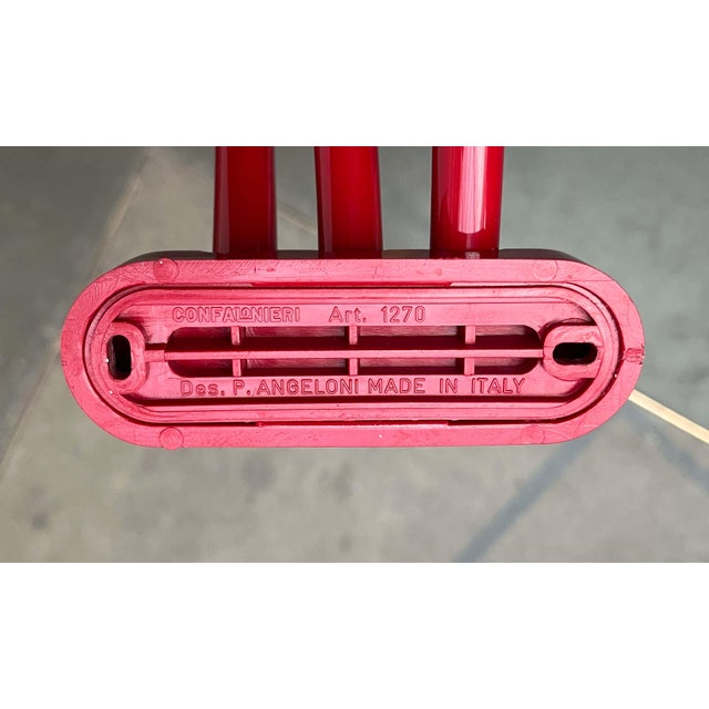 Postmodern Italian Foldable Coat Rack by Patrizia Angeloni for Confalonieri, 1980s For Sale - Image 14 of 18