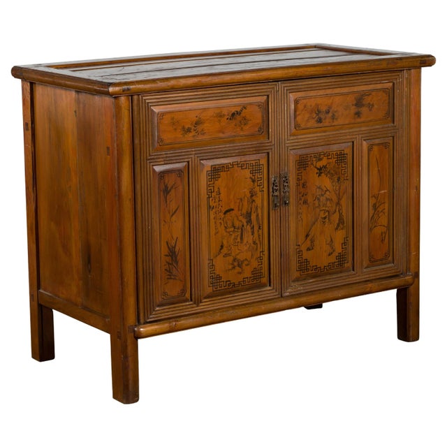 Early 20th Century Chinese Chinoiserie Décor Cabinet For Sale - Image 13 of 13