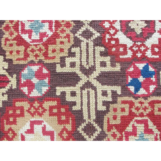 Textile European Savonnerie-Carpet, 8'1" × 11' For Sale - Image 7 of 8