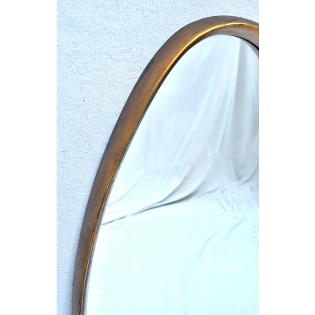 Vintage Labarge Oval Gilt-Wood Mirror, Italy 1960's For Sale In Philadelphia - Image 6 of 11