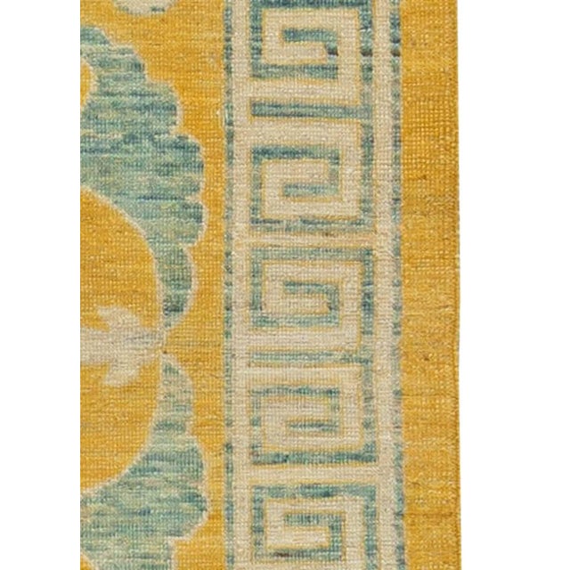 Traditional Oriental Inspired Yellow Handmade Wool Rug by Doris Leslie Blau For Sale In New York - Image 6 of 6