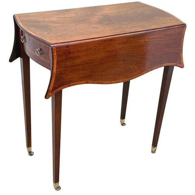 Wood Georgian Hepplewhite Baby Pembroke Table, 1780 For Sale - Image 7 of 14