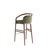Contemporary Essex Light Green Velvet Bar Stool by Javier Gomez For Sale - Image 3 of 5
