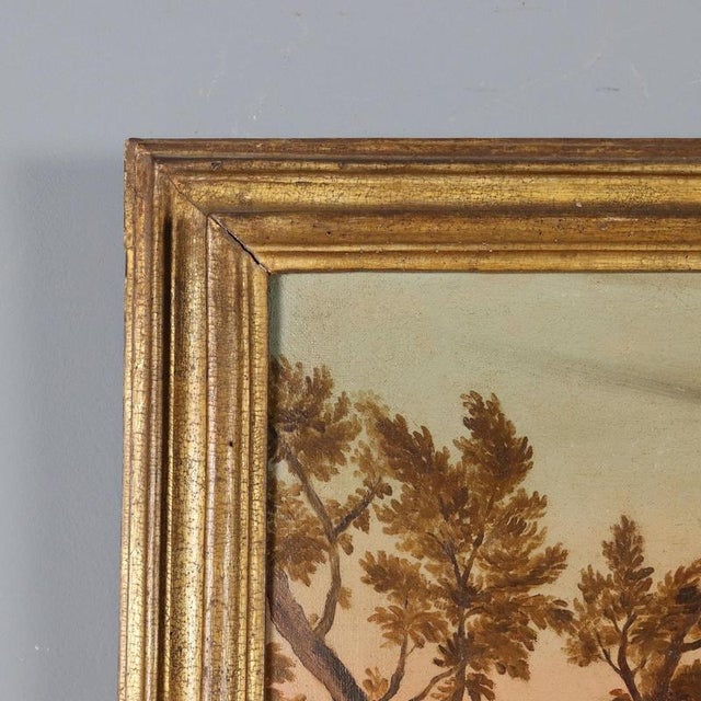Landscape with Village, 1700s, Oil on Canvas For Sale - Image 8 of 11