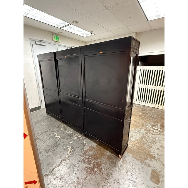 1970s Circa 1970's Chinese Display Cabinets, Set of Three For Sale - Image 5 of 12