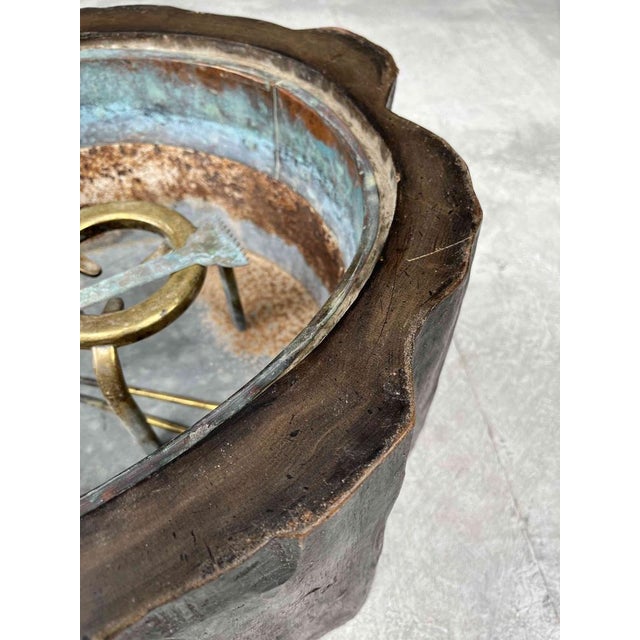 Japanese Hibachi in Copper and Wood, Set of 6 For Sale - Image 5 of 18