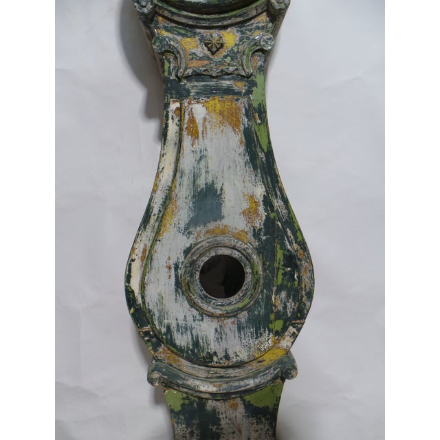 Wood Swedish 100% Original Painted Mora Clock Fryksdhal Model For Sale - Image 7 of 9