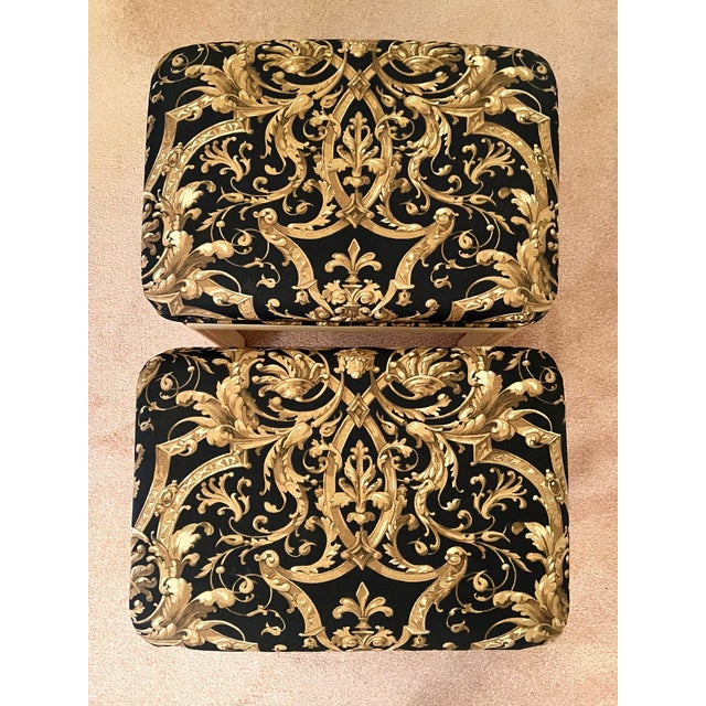 Tan Thomasville Fascination Small Upholstered Benches Modern Contemporary 1990s, a Pair For Sale - Image 8 of 10