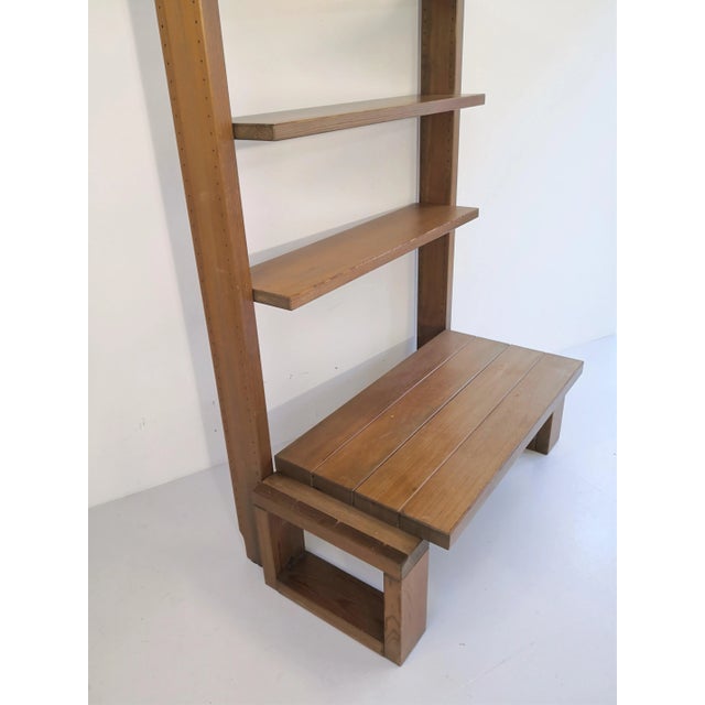 Mid-Century Modern Vintage French Wooden Shelf, 1970s For Sale - Image 3 of 8