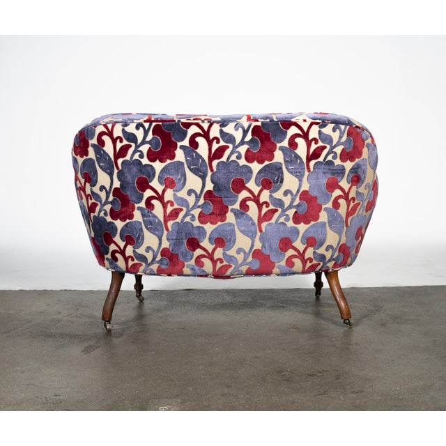 Vintage Upholstered Settee For Sale - Image 13 of 15