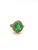 Bochic "Orient" Vintage Emerald & Fancy Yellow Sapphire Ring Set In 18K Gold & Silver, Size 6.5 For Sale - Image 18 of 18