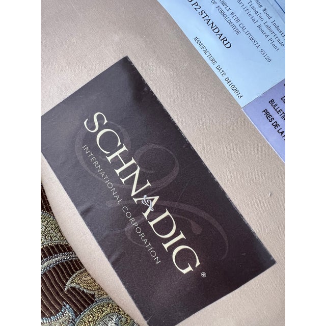 Schnadig Paisley Tufted Lounge Chairs - a Pair For Sale - Image 12 of 12